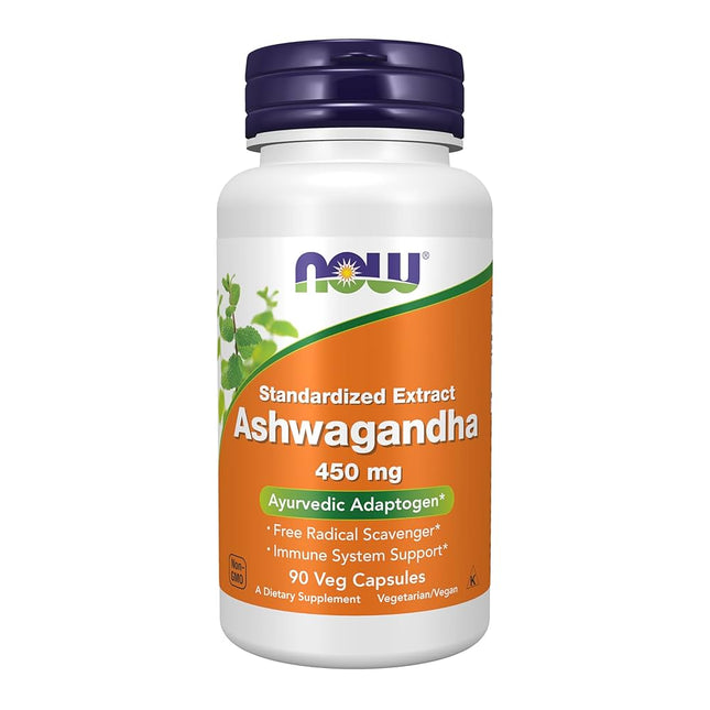 Now Ashwagandha 450mg Veg Capsules 90's