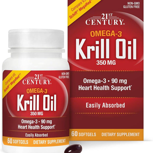 21st Century Krill Oil 350mg 60softgels