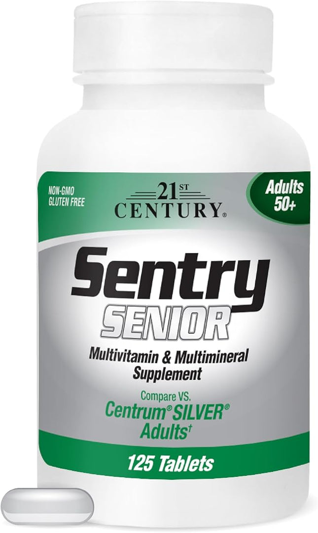 21 CENTURY SENTRY SENIOR MULTIVITAMIN 125TABS