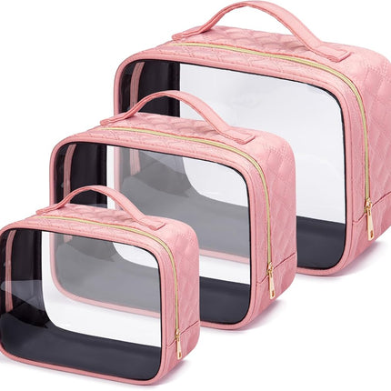COSMETIC BAGS TRAVEL ESSENTIAL 3PK