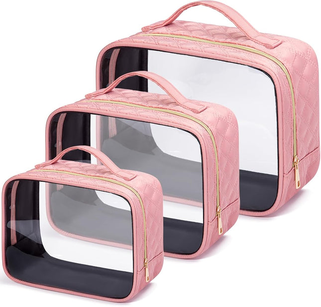 COSMETIC BAGS TRAVEL ESSENTIAL 3PK
