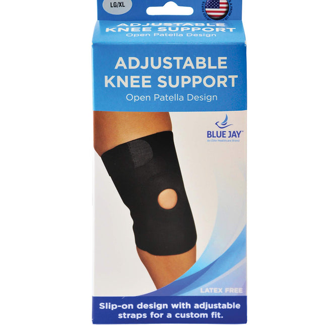 Blue Jay Adjustable Knee Support Open Patella SM/MD