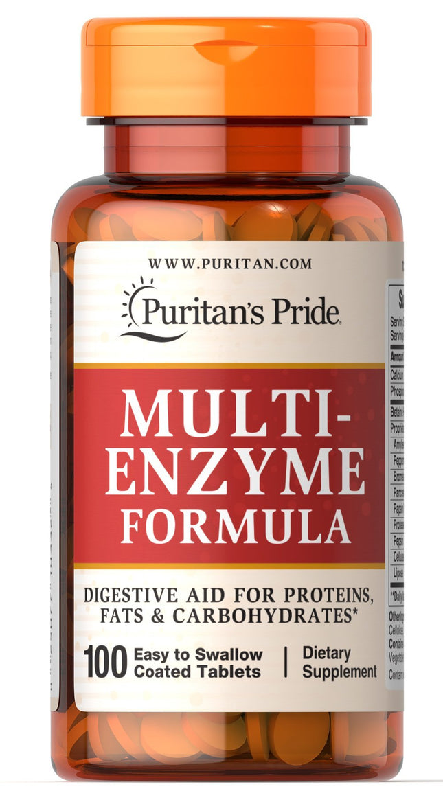 Puritan's Pride Multi-Enzyme Formula Tablets 100's