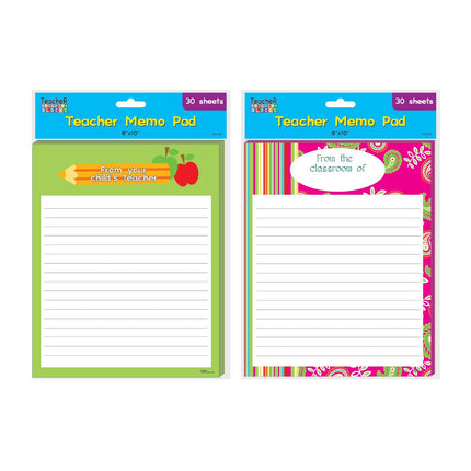 Memo Pad 30 Sheet 10" X  8"
