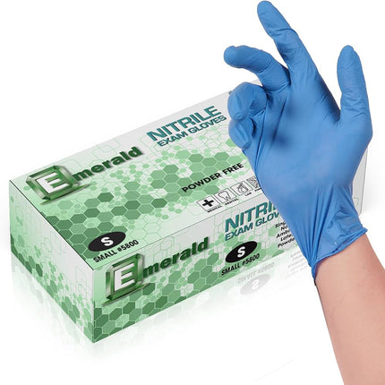 Emerald Nitrile Exam Gloves X-Large 100's