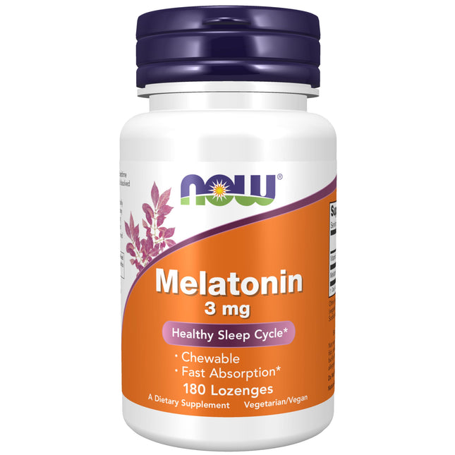 Now Melatonin 3mg Chewable Lozenges 180's