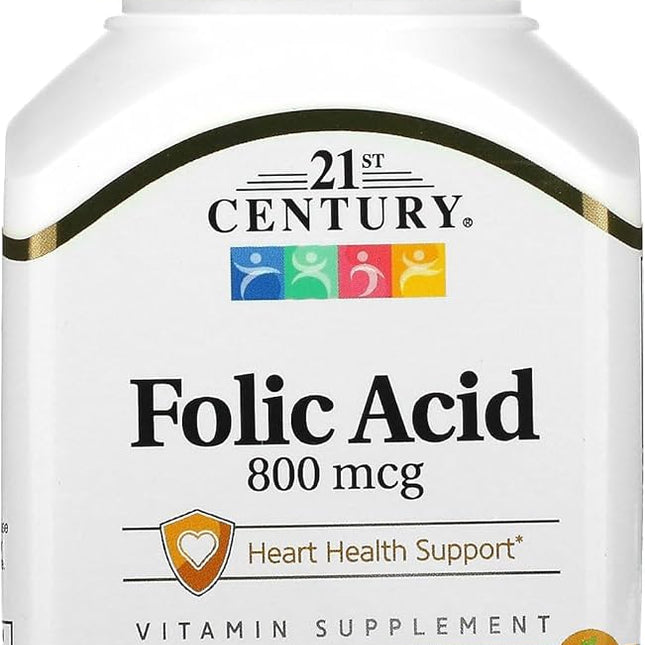 21ST Century Folic Acid 800mcg Tablets  180's