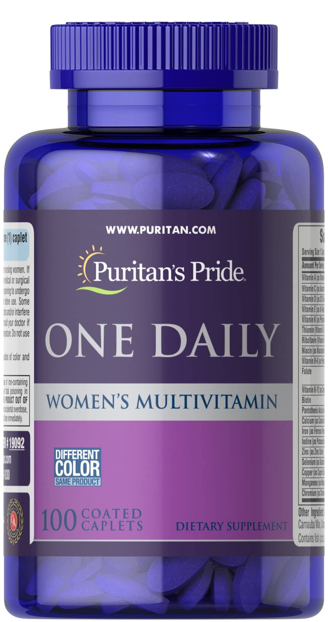 Puritan's pride One Daily Women's Multivitamin Caplets 100's