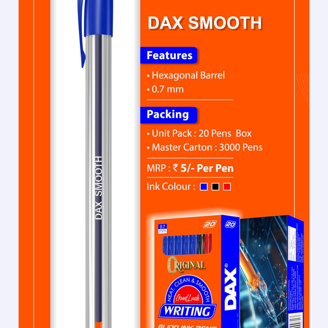 Dax Smooth Pens Blue