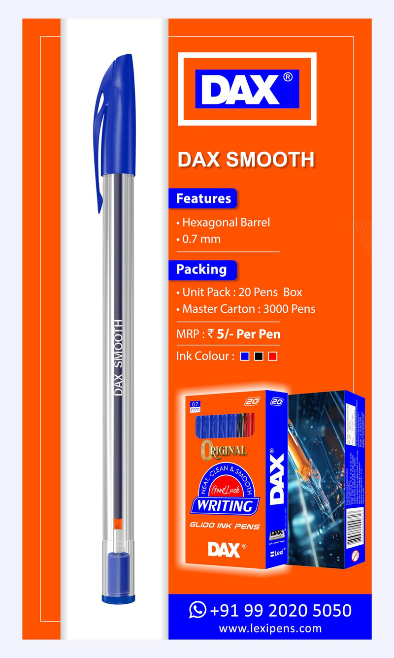 Dax Smooth Pens Blue