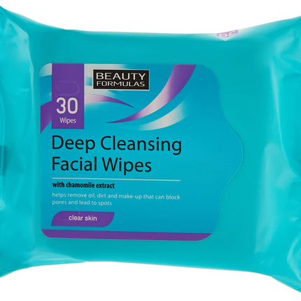 Beauty Formulas Facial Wipes Deep Cleansing 30's