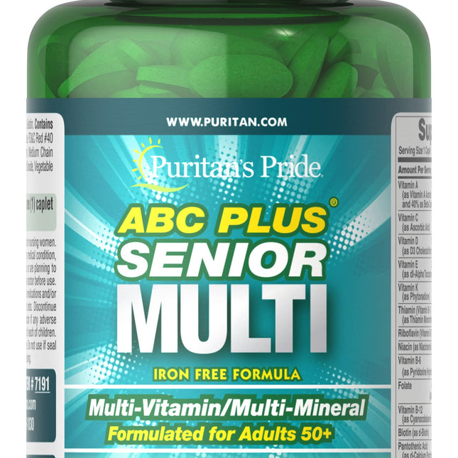 Puritan's Pride ABC Plus Senior Multi Caplets 120's