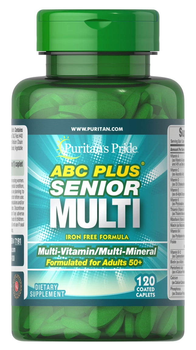 Puritan's Pride ABC Plus Senior Multi Caplets 120's