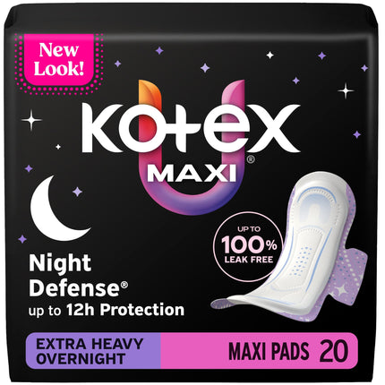 Kotex Overnight Long Pad w/Wings 20's
