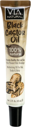 Via Natural Black Castor Oil 1.5oz