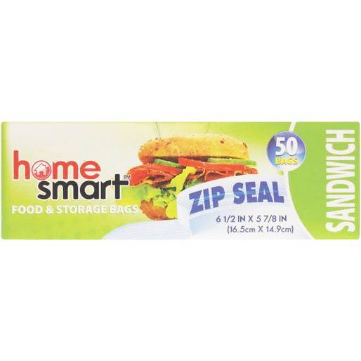 Home Smart Bags Sandwich 6 1/2 IN x 5 7/8 IN