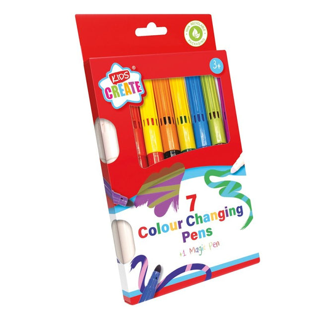 KIDS CREATE COLOUR CHANGING PENS 6 PLUS 1
