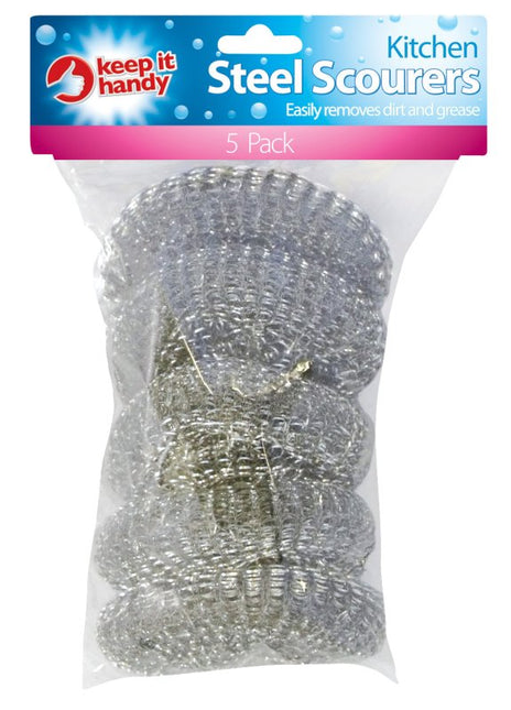 Kitchen Steel Scourers 5's
