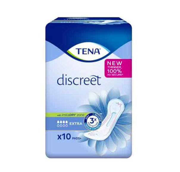 Tena Discreet Extra Pads 10's