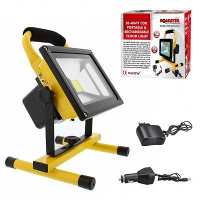 Roadster 20W Cob 700L Portable & Rechargeable Floodlight