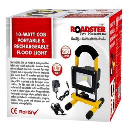 Roadster 10W Cob 250L Portable & Rechargeable Floodlight