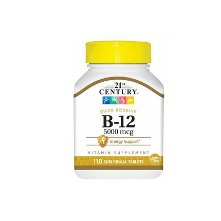 21st Century Quick Dissolve B-12 5000mcg 110's
