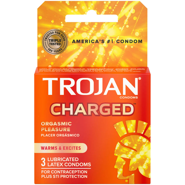 Trojan Intensified Charged Condoms 3's