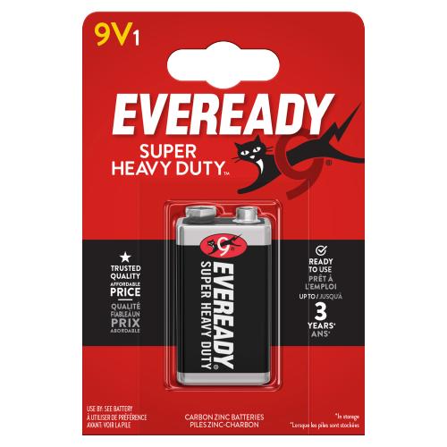 Eveready Super Heavy Duty 9V Battery