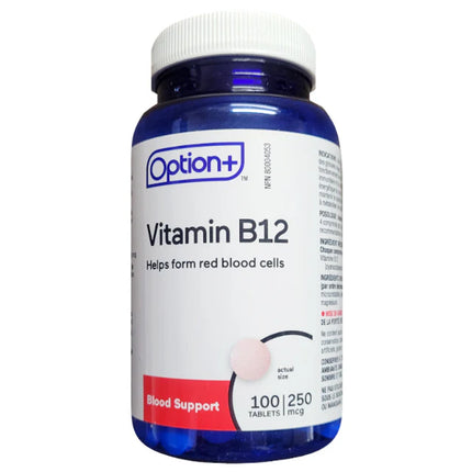 Option+ Vitamin B12 250mcg Tab 100's