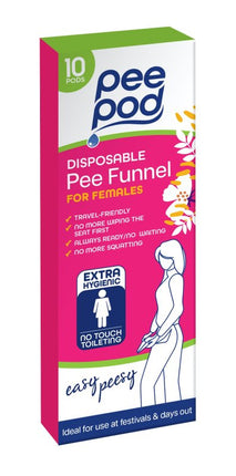 Pee Pod Female Disposable Pee Funnel 10pk