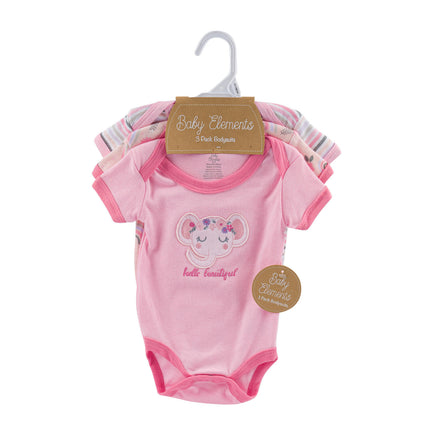 Baby Body Suits Hello Pink 3pk