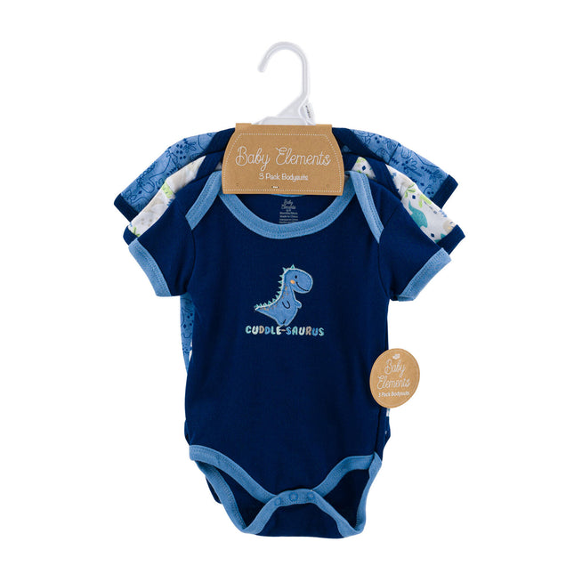 Baby 3pack Body Suits Cuddle Blue