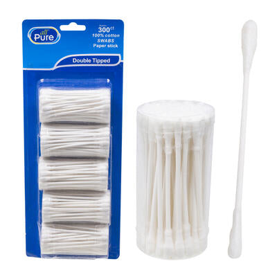 All Pure Cotton Swab Paper Stick 300ct