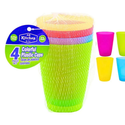 Kitchen & Co. Plastic Cup 4pc