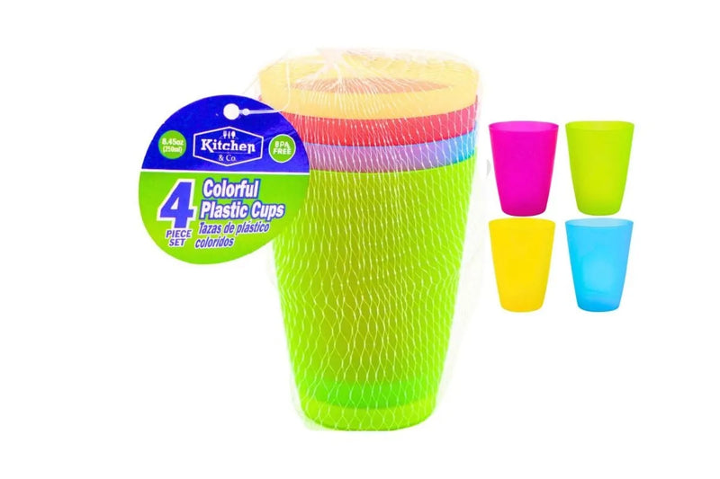 Kitchen & Co. Plastic Cup 4pc