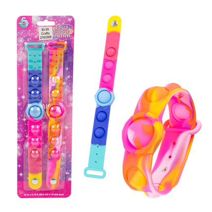 Girls Pop Pop Bracelet Set 2pk