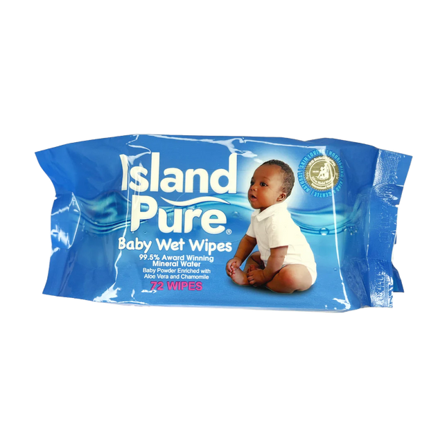 Island Pure Baby Wipes 72's