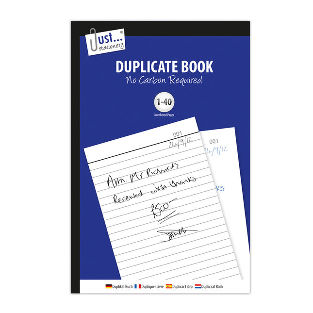 JUST STATIONERY DUPLICATE BOOK