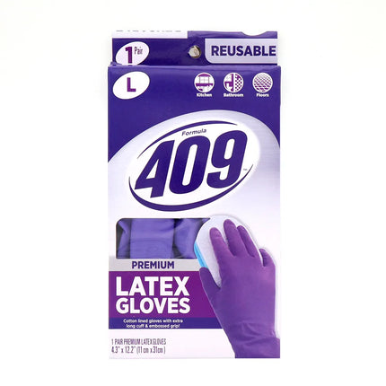409 Premium Rubber Gloves L