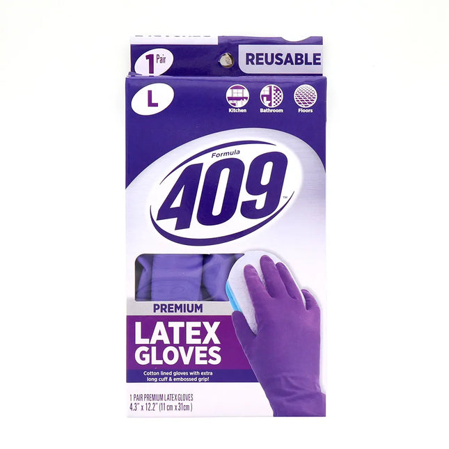409 Premium Rubber Gloves L