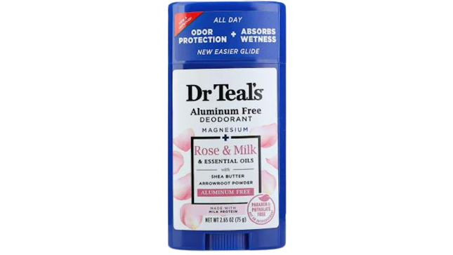 Dr.Teal Aluminum Free Deodorant Rose & Milk 2.65oz