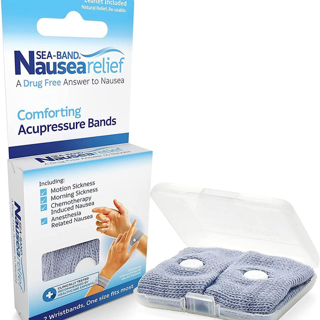 SEA BAND NAUSEA RELIEF CONFORTING ACUPRESSURE BANDS
