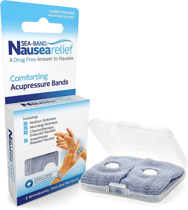 SEA BAND NAUSEA RELIEF CONFORTING ACUPRESSURE BANDS