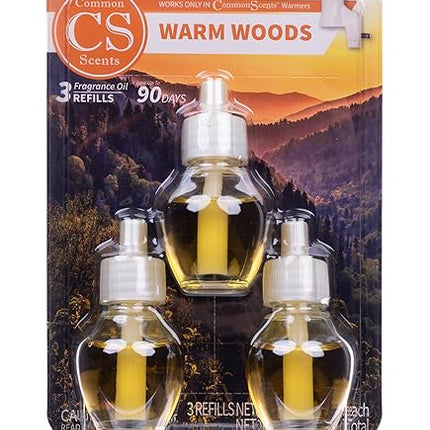 Common Scents Oil Warmer & Scent Oil Warm Woods 20ml