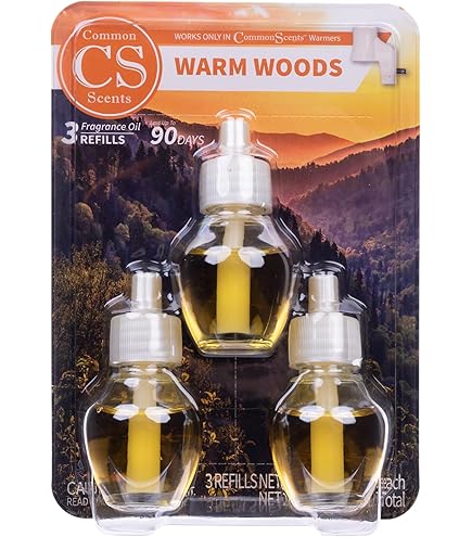 Common Scents Oil Warmer & Scent Oil Warm Woods 20ml
