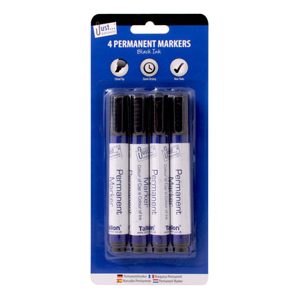 Just Stationery Permanent Marker Black (Single)