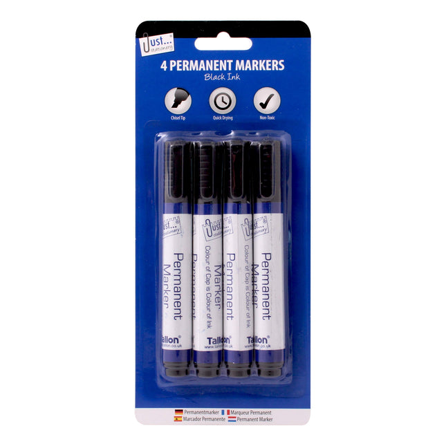 Just Stationery Permanent Marker Black (Single)