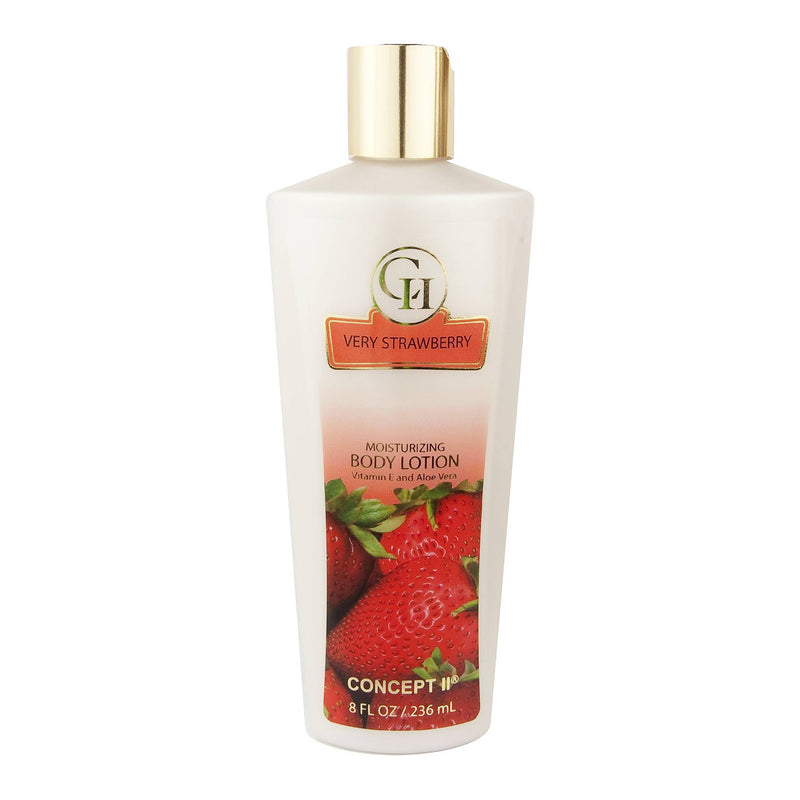 Concept II Hand & Body Lotion Very Strawberry 8oz