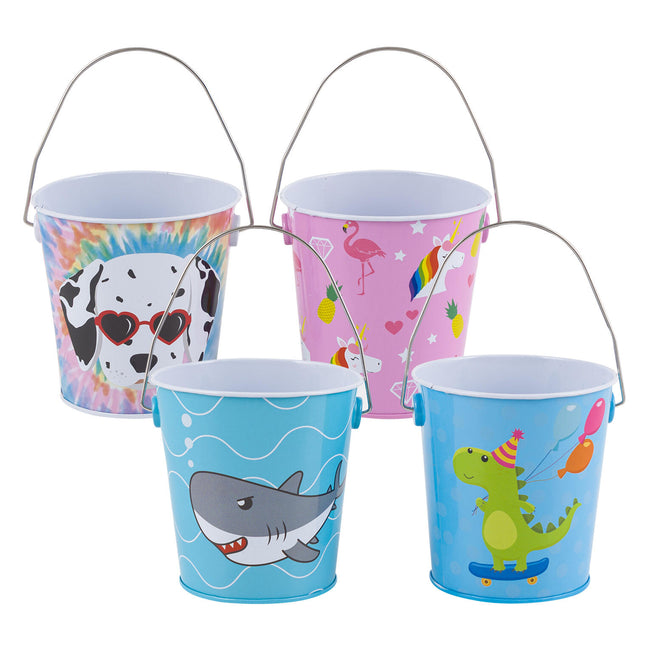 TIN PAIL 0.6QT 4ASST DESIGN
