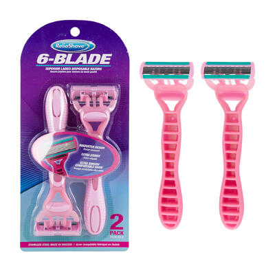 ReliaShave 6-Blade 2PK Lady